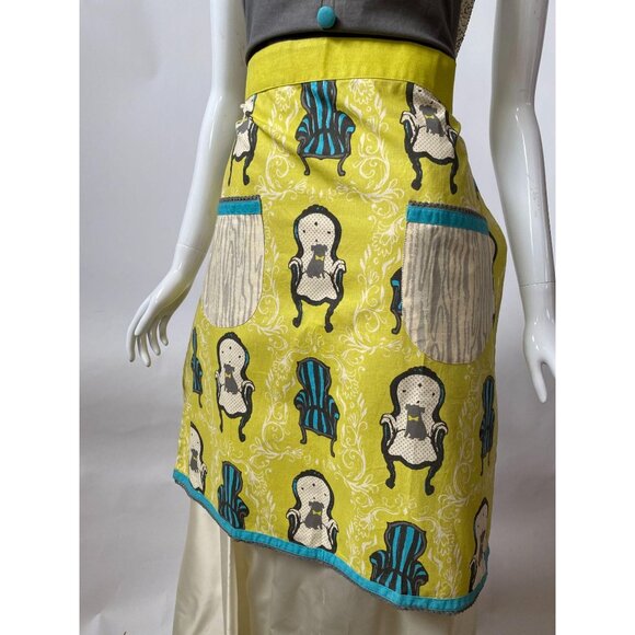 Chair Motif Bib Apron By Sarah Watts - New - Picture 6 of 16